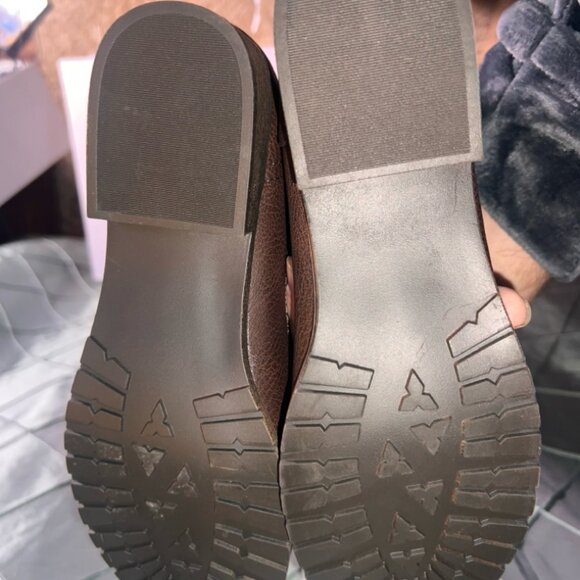 Robynne JustFab Brown over the knee leather fashion boots Sz.‎ 8 - Picture 8 of 10